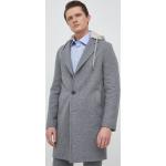 Kabáty Boss v šedé barvě z polyesteru ve velikosti Oversize 