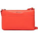 Dámské Designer Luxusní kabelky Calvin Klein v korálově červené barvě - Black Friday slevy 