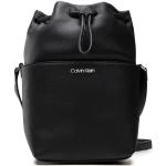 Dámské Designer Luxusní kabelky Calvin Klein CK v černé barvě z koženky veganské 
