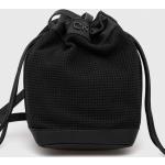 Dámské Designer Luxusní kabelky Calvin Klein v černé barvě z polyuretanu s vnitřním organizérem 