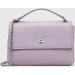 Dámské Designer Luxusní kabelky Calvin Klein ve fialové barvě z polyuretanu 