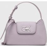 Dámské Designer Luxusní kabelky Calvin Klein ve fialové barvě z polyuretanu ve slevě 