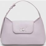 Dámské Designer Shopper Calvin Klein ve fialové barvě z polyuretanu 