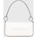 Dámské Designer Luxusní kabelky Calvin Klein Jeans v bílé barvě z polyuretanu 