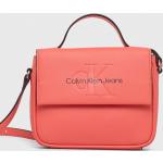 Dámské Designer Luxusní kabelky Calvin Klein Jeans v růžové barvě z polyuretanu 