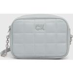 Dámské Designer Luxusní kabelky Calvin Klein v šedé barvě z polyuretanu 