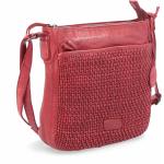 Dámské Kožené kabelky Noelia Bolger v červené barvě ve vintage stylu z kůže 