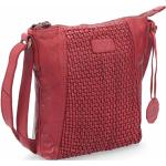 Dámské Kožené kabelky Noelia Bolger v červené barvě ve vintage stylu z kůže 
