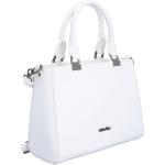 Dámské Elegantní kabelky v bílé barvě v kancelářském stylu z koženky 