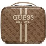 Dámské Luxusní kabelky Guess v hnědé barvě ve slevě 