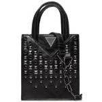 Pánské Luxusní kabelky Guess v černé barvě s nýty ve slevě 
