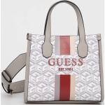 Dámské Luxusní kabelky Guess v bílé barvě z polyesteru 