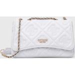 Dámské Luxusní kabelky Guess v bílé barvě prošívané z polyesteru 