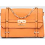 Dámské Luxusní kabelky Guess v oranžové barvě z polyesteru 