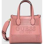 Dámské Luxusní kabelky Guess v růžové barvě z polyuretanu 