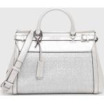 Dámské Luxusní kabelky Guess ve stříbrné barvě z polyesteru s vnitřním organizérem 