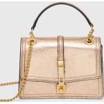 Dámské Luxusní kabelky Guess ve zlaté barvě z polyesteru s vnitřním organizérem 