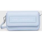 Dámské Luxusní kabelky Karl Lagerfeld v modré barvě z polyuretanu 