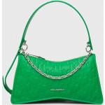 Dámské Luxusní kabelky Karl Lagerfeld v zelené barvě z polyuretanu 