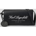 Dámské Luxusní kabelky Karl Lagerfeld v černé barvě v minimalistickém stylu z koženky 
