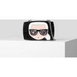 Dámské Luxusní kabelky Karl Lagerfeld v černé barvě v třpytivém stylu se třpytkami 