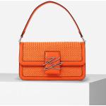 Dámské Elegantní kabelky Karl Lagerfeld v oranžové barvě v elegantním stylu 