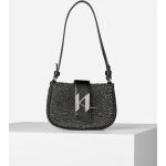 Dámské Luxusní kabelky Karl Lagerfeld v černé barvě v třpytivém stylu s kamínky 