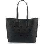 Dámské Kožené kabelky Karl Lagerfeld v černé barvě v minimalistickém stylu z kůže 