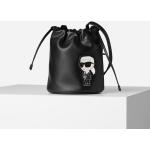 Dámské Kožené kabelky Karl Lagerfeld v černé barvě v ležérním stylu z hladké kůže 
