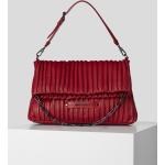 Dámské Kožené kabelky Karl Lagerfeld v červené barvě v elegantním stylu z kůže 