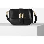 Dámské Elegantní kabelky Karl Lagerfeld v černé barvě v elegantním stylu z hladké kůže 