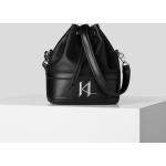 Dámské Kožené kabelky Karl Lagerfeld v černé barvě z hladké kůže 