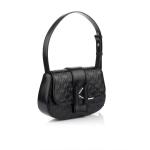 Dámské Elegantní kabelky Karl Lagerfeld v černé barvě v elegantním stylu z kůže s vnější kapsou 