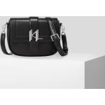 Dámské Kožené kabelky Karl Lagerfeld v černé barvě v elegantním stylu z kůže 