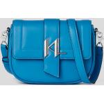 Dámské Kožené kabelky Karl Lagerfeld v modré barvě z hladké kůže 