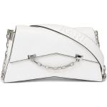 Dámské Kožené kabelky Karl Lagerfeld v bílé barvě v lakovaném stylu z koženky 