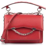 Dámské Elegantní kabelky Karl Lagerfeld v červené barvě v lakovaném stylu z kůže 