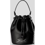 Dámské Luxusní kabelky Karl Lagerfeld v černé barvě z hladké kůže 