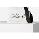 Dámské Luxusní kabelky Karl Lagerfeld v bílé barvě z umělé kožešiny 