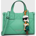 Dámské Shopper Karl Lagerfeld v zelené barvě z polyuretanu 