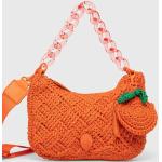 Dámské Luxusní kabelky v oranžové barvě z polyesteru 