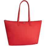 Dámské Kožené tašky Lacoste v červené barvě z koženky veganské 