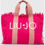 Dámské Shopper Liu Jo v růžové barvě z bavlny 