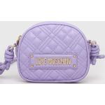 Dámské Designer Luxusní kabelky Moschino Love Moschino ve fialové barvě z polyuretanu 