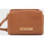 Dámské Designer Luxusní kabelky Moschino Love Moschino v hnědé barvě z polyuretanu 