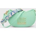 Dámské Designer Luxusní kabelky Moschino Love Moschino v tyrkysové barvě z polyuretanu 