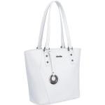 Dámské Elegantní kabelky v bílé barvě v elegantním stylu z koženky 