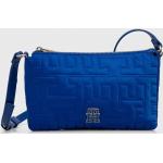 Dámské Luxusní kabelky Tommy Hilfiger v modré barvě z polyuretanu - Black Friday slevy 
