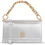 Dámské Luxusní kabelky Tommy Hilfiger ve stříbrné barvě ve slevě 