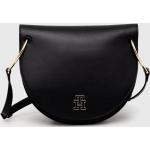 Dámské Luxusní kabelky Tommy Hilfiger v černé barvě z polyuretanu - Black Friday slevy 